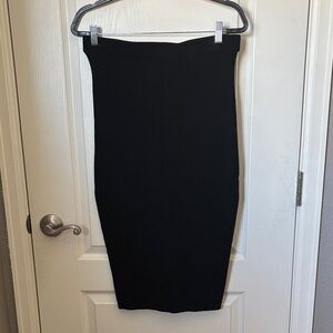 DECJUBA Classic Black Pencil Skirt